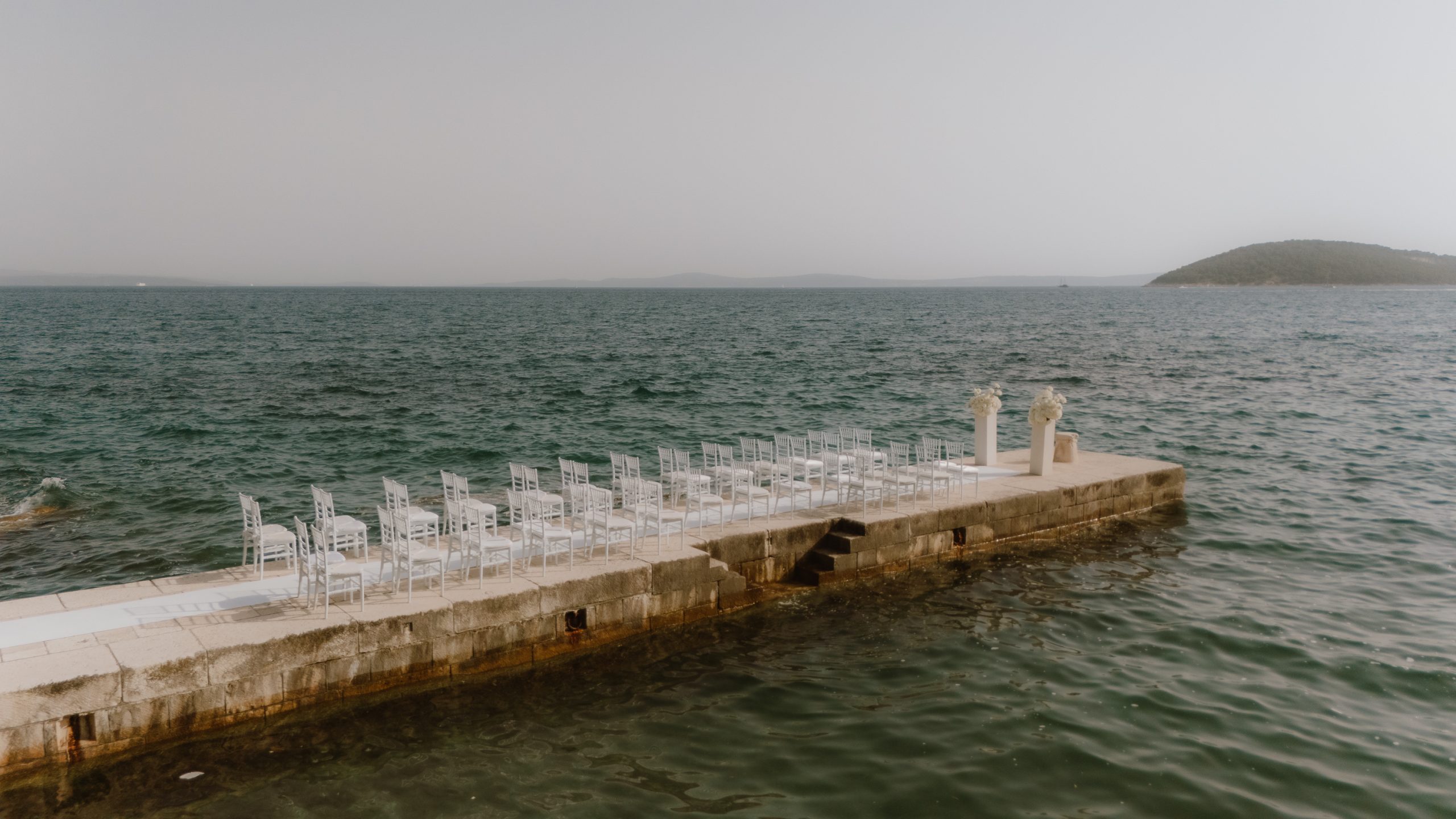 Villa Dalmacija aerial view
